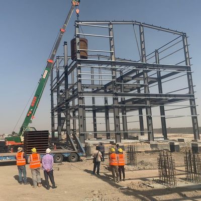 الوزن الخفيف المبنى المكتبي المجهز من الصلب المعالج السطحي