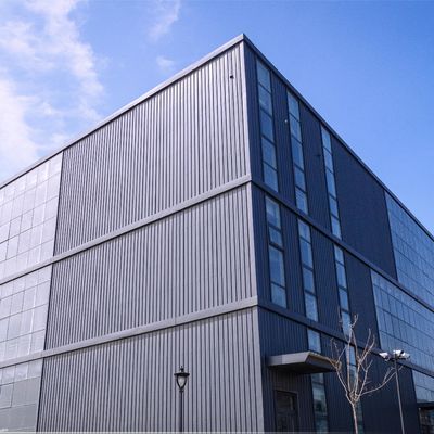 Q355 الهيكل الفولاذي الخفيف مستودع مبنى مصفح مسبق الصنع