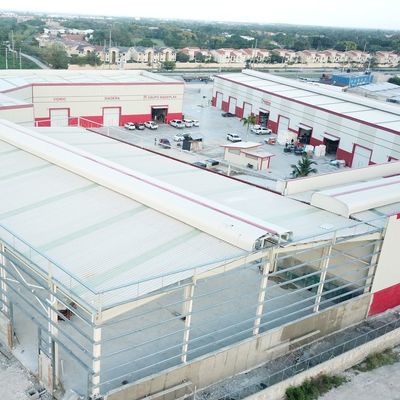 بناء مستودع مصنوع مسبقًا بالصمغ الساخن