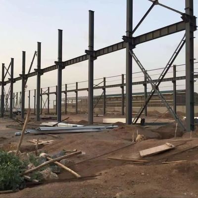 مبنى مستودع مصنوع من قبل المهندسين المهندسين المهندسين الاقتصاديين الحديدية من فولاذ H