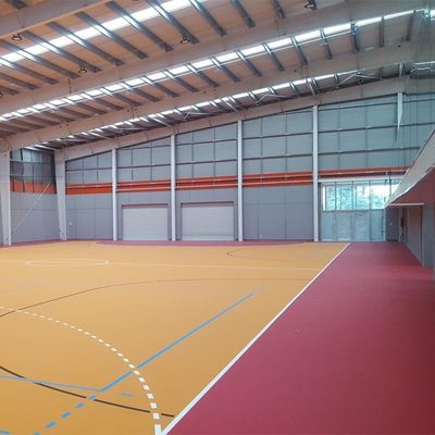 البنايات الإطار الفولاذية المطاطية الساخنة الهيكل الفولاذي المحمول المرآب