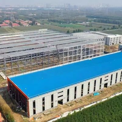 بناء مستودع معدني مصنوع من قبل مقاوم للتآكل OEM مع إطار بوابة