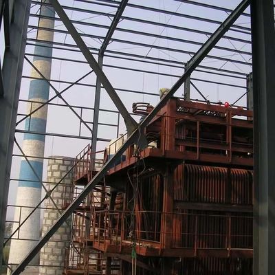 هيكل فولاذي مسبق الهندسة قاعة بناء مبنى للمستودع / ورشة العمل
