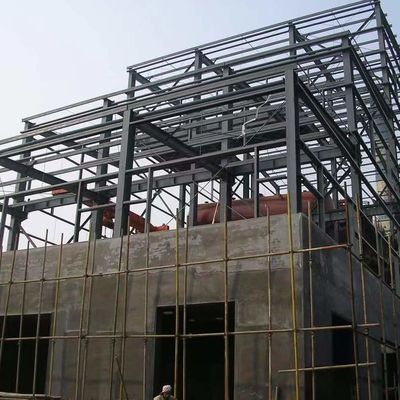 هيكل فولاذي مسبق الهندسة قاعة بناء مبنى للمستودع / ورشة العمل