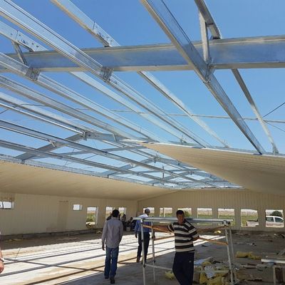 PPGL الدواجن الحيوانات المزرعة المنزل مع الأبواب المتدحرجة دائمة