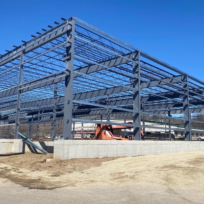 بناء الهياكل الحديدية الحديثة بناء مستودعات الصلب الصناعي المصقول