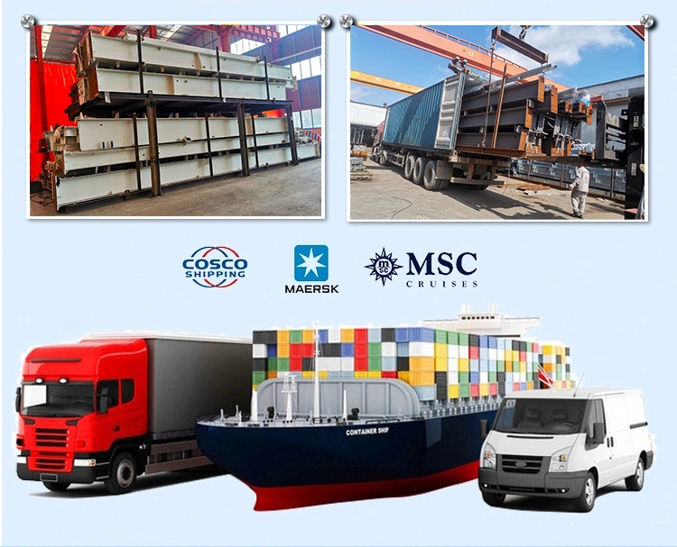 Q235 الهيكل الفولاذي بناء الطلاء المضاد للصدأ الإطار المعدني الجاهز 4